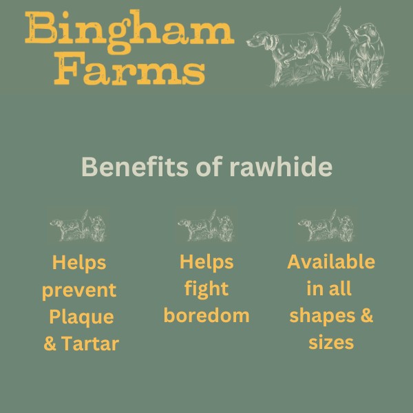 Bingham Farms 15cm Rawhide Pressed Rings 5 Pk [SNG] 800g