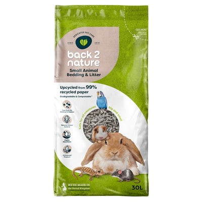 Back 2 Nature Small Animal Bedding and Litter 30L