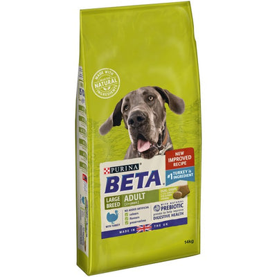 Beta Adult Large Breed Dry Dog Food with Turkey 14kg