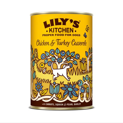 Lilys Kitchen Chicken and Turkey Casserole for Dogs 400g