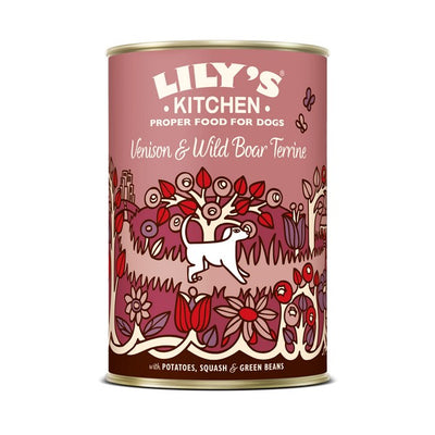 Lilys Kitchen Venison and Wild Boar Terrine for Dogs 400g