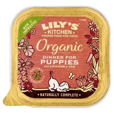 Lilys Kitchen Organic Dinner Puppy Chicken and Veg 150g