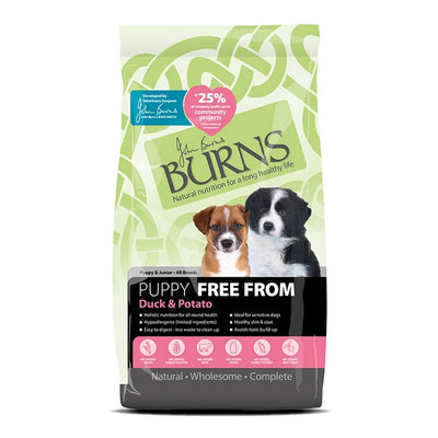 Burns Free From Puppy Duck & Potato (Buckwheat) 2kg