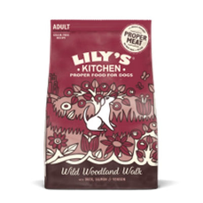 Lilys Kitchen Wild Woodland Walk Duck Venison and Salmon Dry Dog Food 1kg