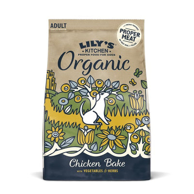 Lilys Kitchen Organic Chicken Bake Dry Dog Food 1kg