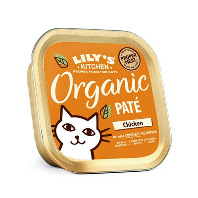 Lilys Kitchen Organic Chicken Pate for Cats 85g