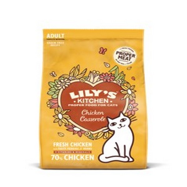 Lilys Kitchen Chicken Casserole Dry Cat Food 800g