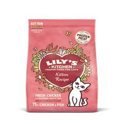 Lilys Kitchen Kitten Recipe with Chicken and White Fish Dry Cat Food 800g