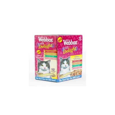 Webbox Pouches Cat Selection in Gravy (12Pk) 100g