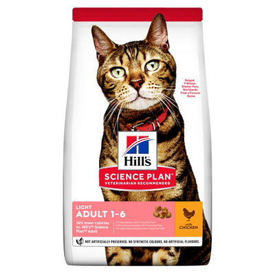 Hills Science Plan Cat Adult Dry Chicken Light 1.5kg