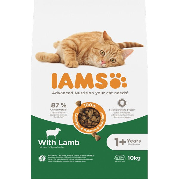 Iams Adult Cat Food Lamb 10kg