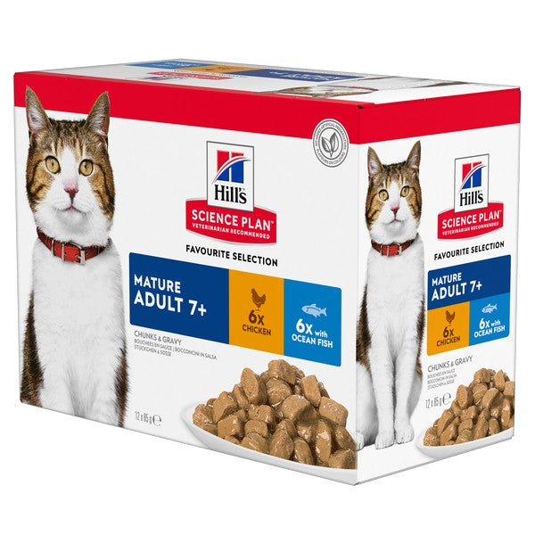 Hills Science Plan Cat Mature 7+ Mixed Pack 12 x 85g