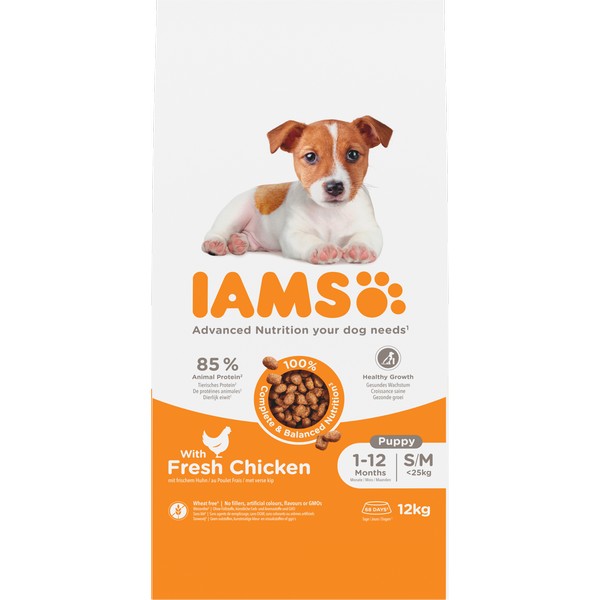 Iams Vitality Puppy Small/Medium Fresh chicken 12kg