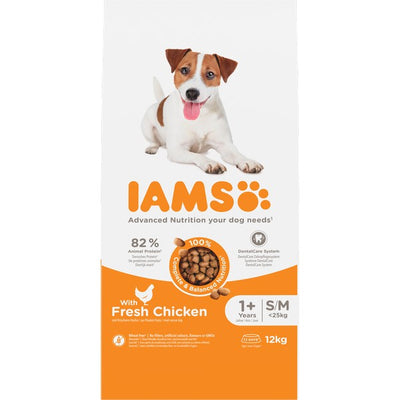 Iams Adult Small/Medium Dog Fresh Chicken 12kg