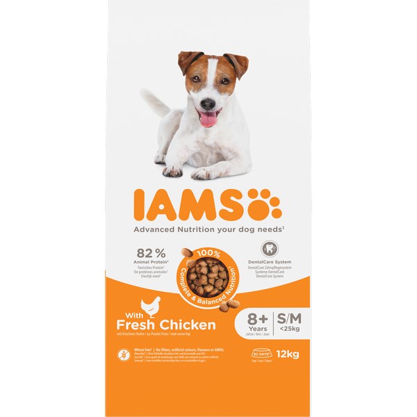 Iams Senior Small/Medium Dog Fresh Chicken 12kg