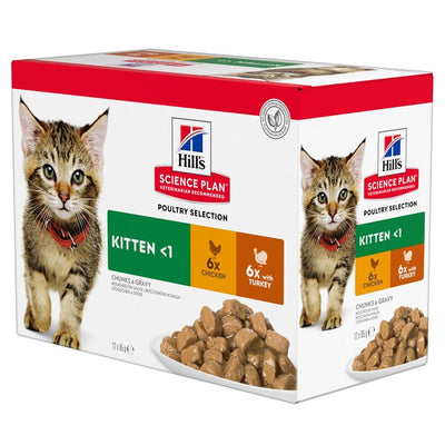 Hills Science Plan Kitten Pouch Chicken & Turkey 12 x 85g