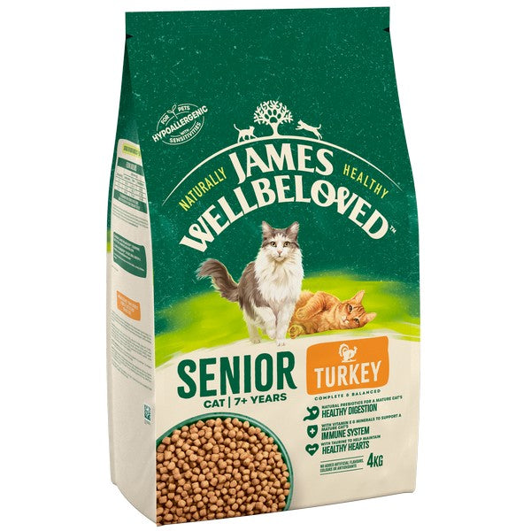 Wellbeloved Cat Food Turkey and Rice Senior 4kg