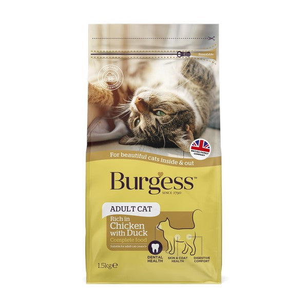 Burgess Adult Cat Food - Multiple Flavours