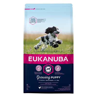 Eukanuba Growing Puppy Chicken Food for Small, Medium, and Large Breeds