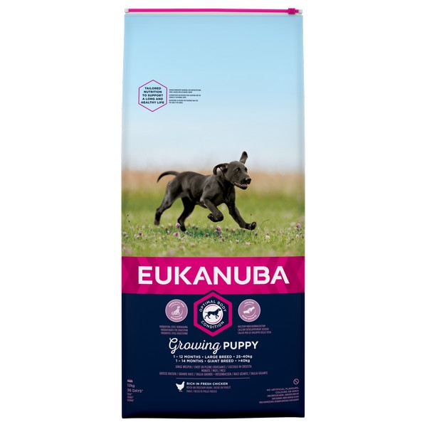 Eukanuba Growing Puppy Chicken Food for Small, Medium, and Large Breeds