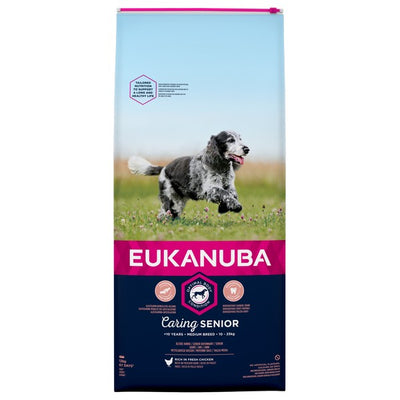 Eukanuba Caring Senior Dog Food - Chicken 12kg