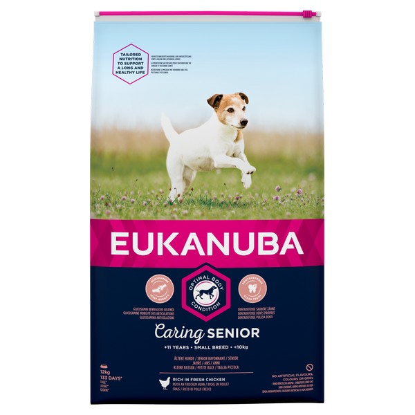 Eukanuba Caring Senior Dog Food - Chicken 12kg