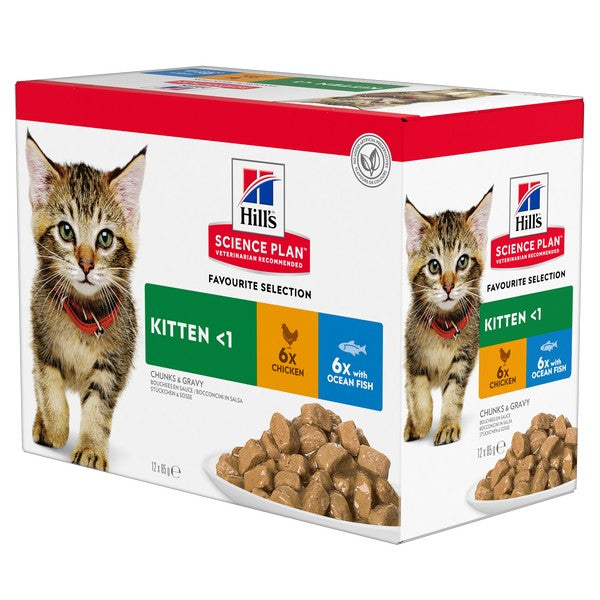 Hills Science Plan Kitten Pouch Chicken & Fish 12 x 85g