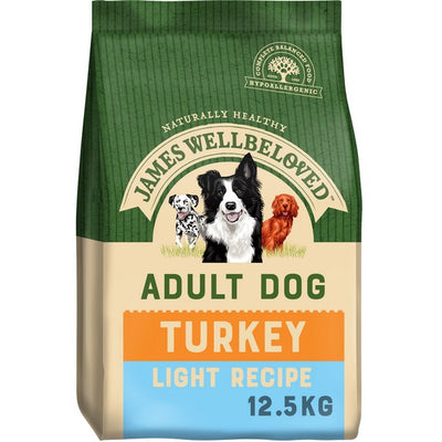 Wellbeloved Turkey and Rice Light Kibble 12.5kg