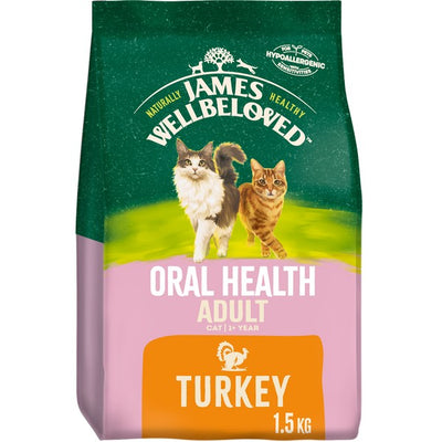 Wellbeloved Cat Food Turkey Oralcare 1.5kg