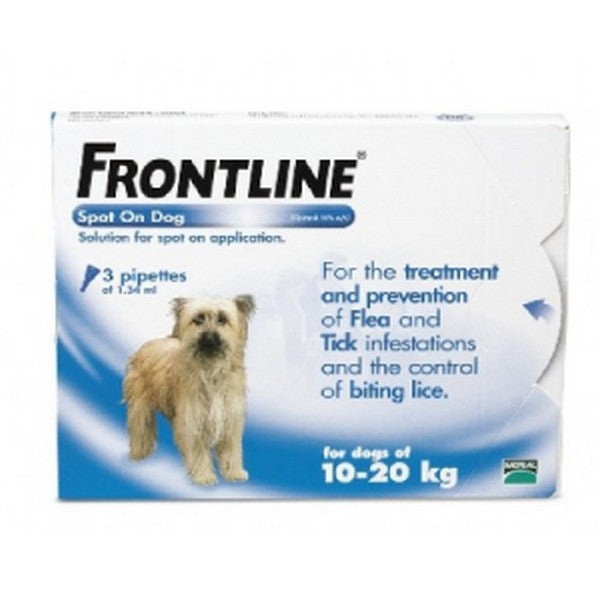 Frontline Spot On Medium Dog 10-20kg (3Pipettes)