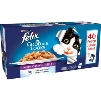 Felix Cat AGAIL Mixed Pack Pouch (40Pk) 100g