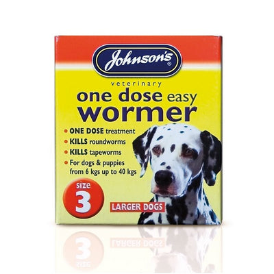 JVP One Dose Wormer for Large Dog Size 3