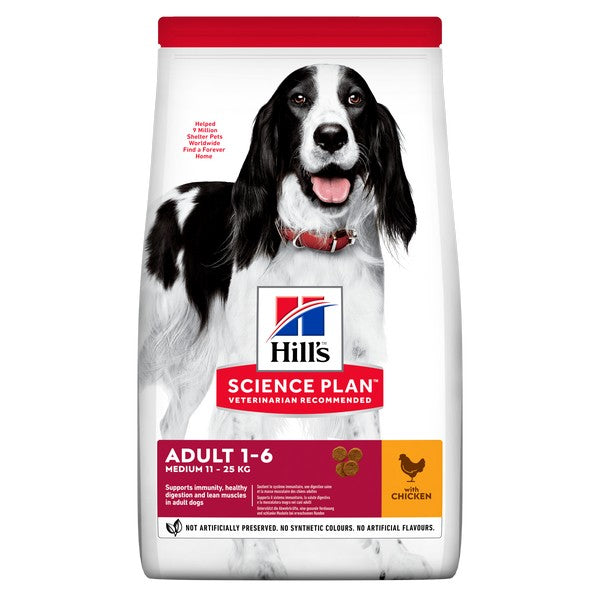 Hills Science Plan Adult Dog Med Dry Chicken 2.5kg