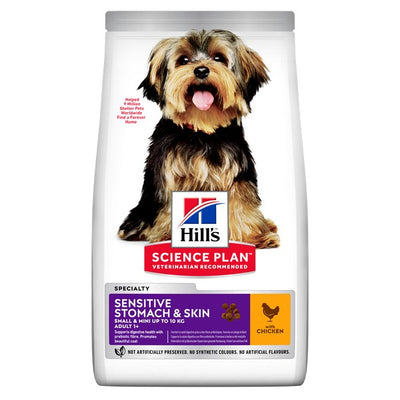 Hills Science Plan Adult Dog Sensitive Sm/Mini Dry Chicken 1.5kg