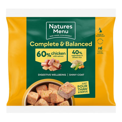 Natures Menu Frozen Nuggets Chicken Veg and Rice 1kg