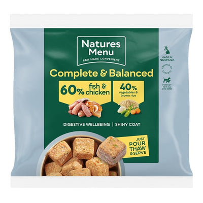 Natures Menu Frozen Nuggets Senior Chicken and Fish 1kg