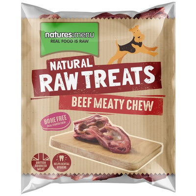 Natures Menu Frozen Raw Chews Beef Meaty Chew 2Pcs