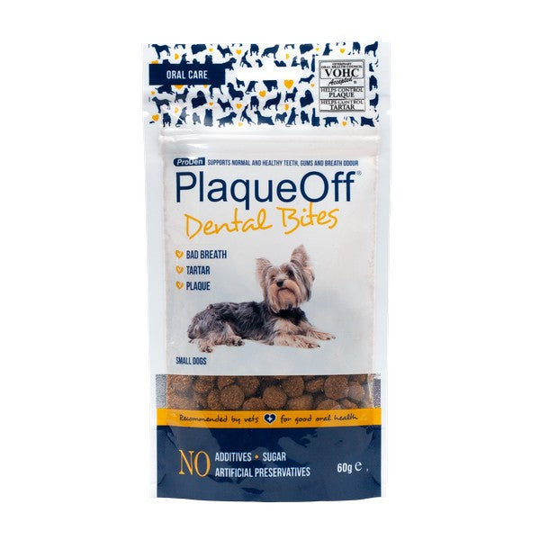 Plaque Off Dental Bites for Small Dogs & Cats  60g