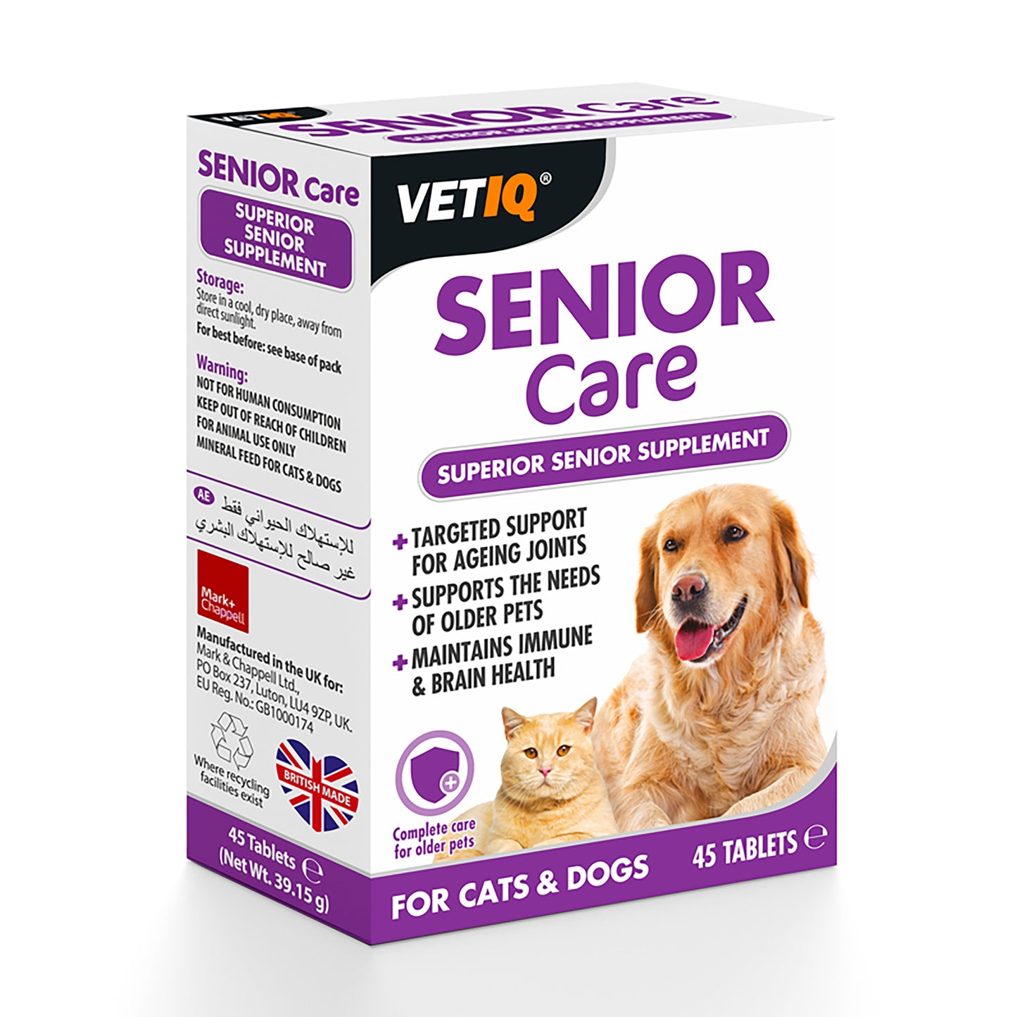 M & C VetIQ Senior Care (45tabs)