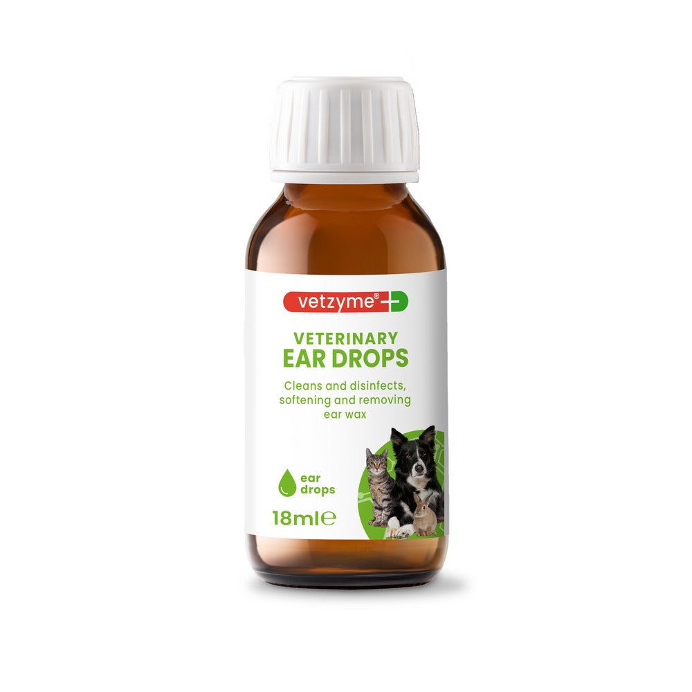 Vetzyme Antibacterial Ear Drops & Cleaner 18ml