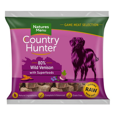 Natures Menu Frozen Country Hunter Venison Dog Nuggets 1kg