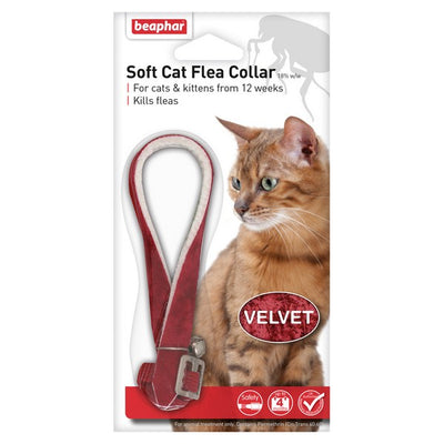 Beaphar Cat Flea Collar Velour Assorted