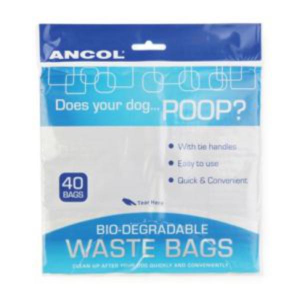 Ancol Biodegradeable Waste Bags 40 Bags