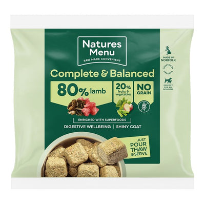 Natures Menu Frozen Country Hunter British Lamb Dog Nuggets 1kg