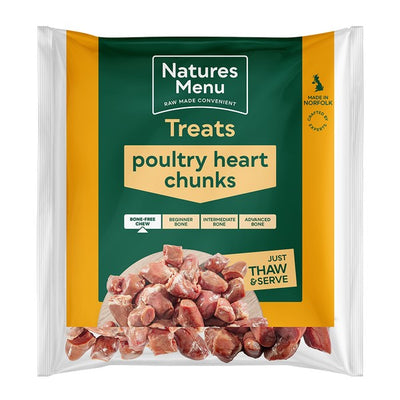 Natures Menu Frozen Chicken Hearts  1kg