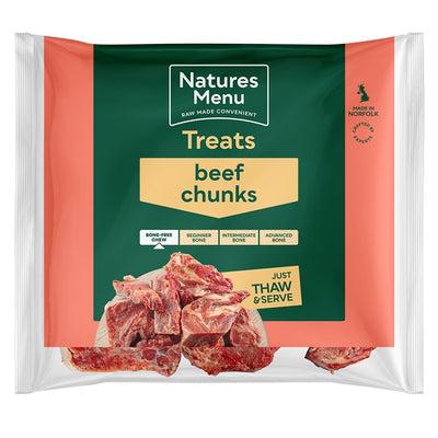 Natures Menu Frozen Beef Chunks 1kg