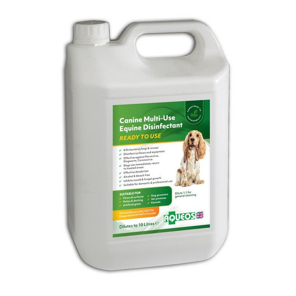 Aqueos Kennel Disinfectant Ready to Use 5L