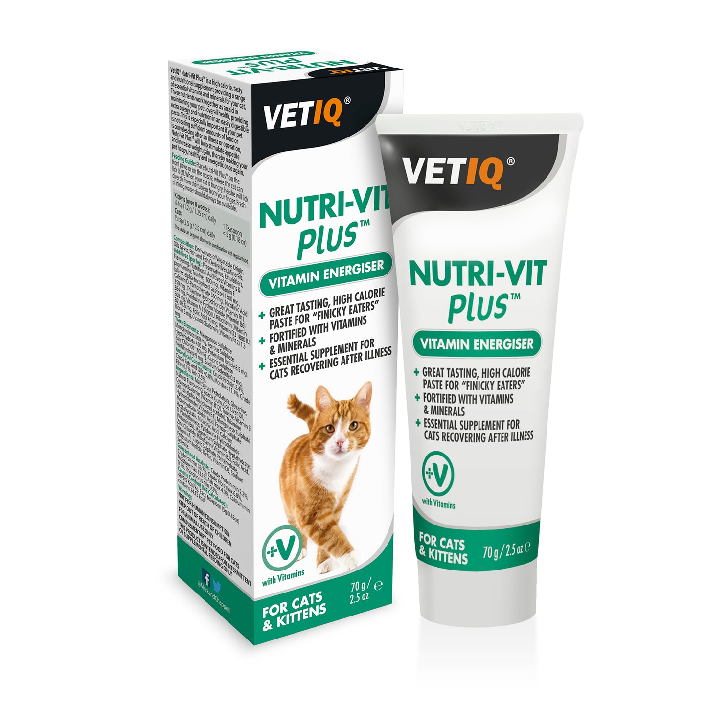 M & C VetIQ Nutri-Vit Plus Paste For Cats 70g