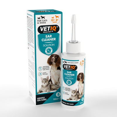 M & C VetIQ Ear Cleaner For Dogs and Cats 100ml