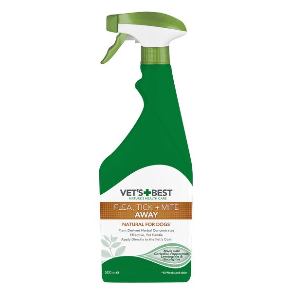 Vets Best Flea Tick and Mite Away Spray 500ml